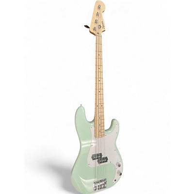 Used Squier Precision Bass Seafoam Green Electric Bass Guitar