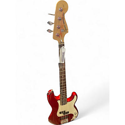 Used Squier Precision Bass Special Candy Apple Red Electric Bass Guitar