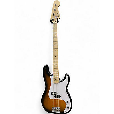 Used Squier Precision Bass Sunburst Electric Bass Guitar
