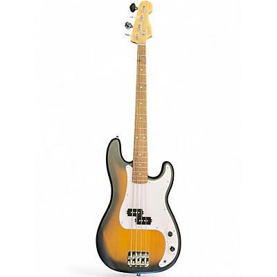 Used Squier Precision Bass Two-Tone Burst Electric Bass Guitar