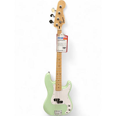 Used Squier Precision Bass mint green Electric Bass Guitar
