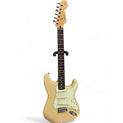 Used Squier Pro Tone Stratocaster Cream Solid Body Electric Guitar