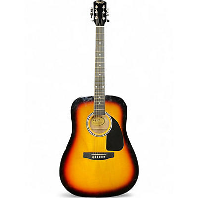 Used Squier SA-125 3 Tone Sunburst Acoustic Guitar