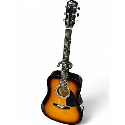 Used Squier SA-150 3 Color Sunburst Acoustic Guitar