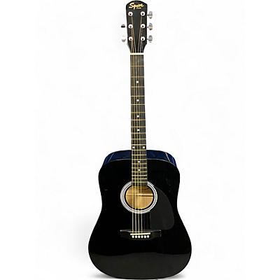 Used Squier SA-150 Black Acoustic Guitar