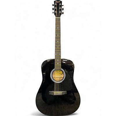 Used Squier SA150 Black Acoustic Guitar