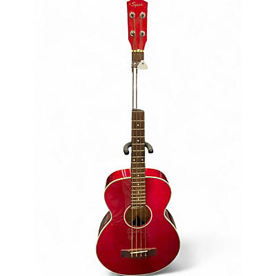 Used Squier SB-31M CANDY APPLE RED Acoustic Bass Guitar