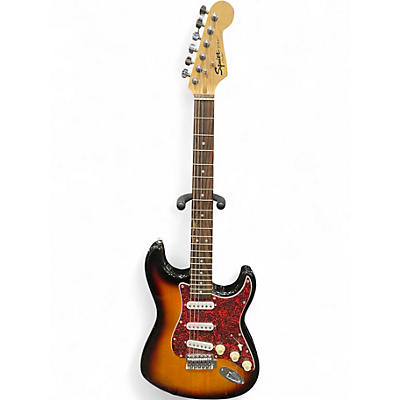 Used Squier SE Stratocaster Sunburst Solid Body Electric Guitar