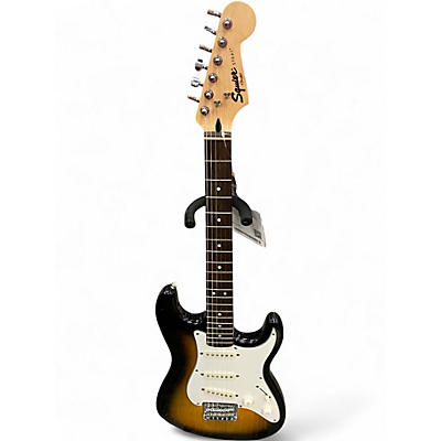Used Squier SHORT SCALE STRAT Sunburst Solid Body Electric Guitar