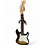 Used Squier SHORT SCALE STRAT Sunburst Solid Body Electric Guitar Sunburst