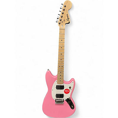 Used Squier SONIC MUSTANG Pink Baritone Guitars