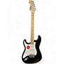 Used Squier SONIC STRAT Black Solid Body Electric Guitar Black