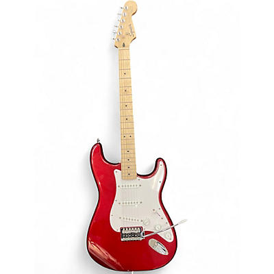 Used Squier SONIC STRAT DEEP RED Solid Body Electric Guitar