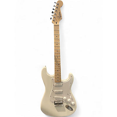 Used Squier SONIC STRAT White Solid Body Electric Guitar