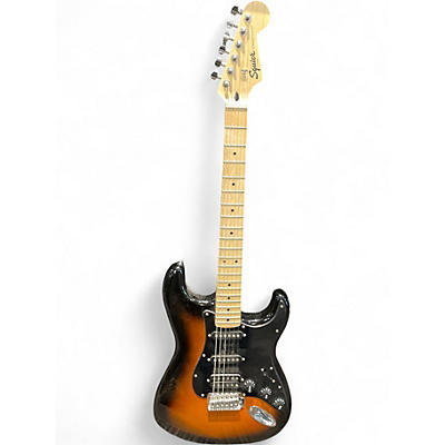Used Squier SONIC STRATOCASTER 2 Tone Sunburst Solid Body Electric Guitar