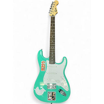 Used Squier SONIC STRATOCASTER AQUA Solid Body Electric Guitar