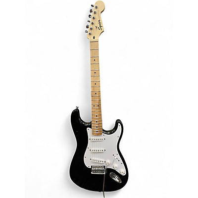 Used Squier SONIC STRATOCASTER Black Solid Body Electric Guitar