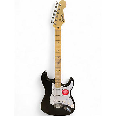 Used Squier SONIC STRATOCASTER Black Solid Body Electric Guitar