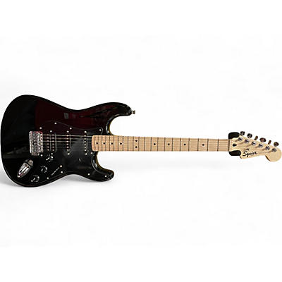 Used Squier SONIC STRATOCASTER HSS Black Solid Body Electric Guitar