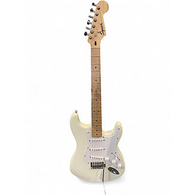 Used Squier SONIC STRATOCASTER Olympic White Solid Body Electric Guitar