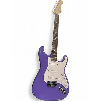 Used Squier SONIC STRATOCASTER Purple Solid Body Electric Guitar