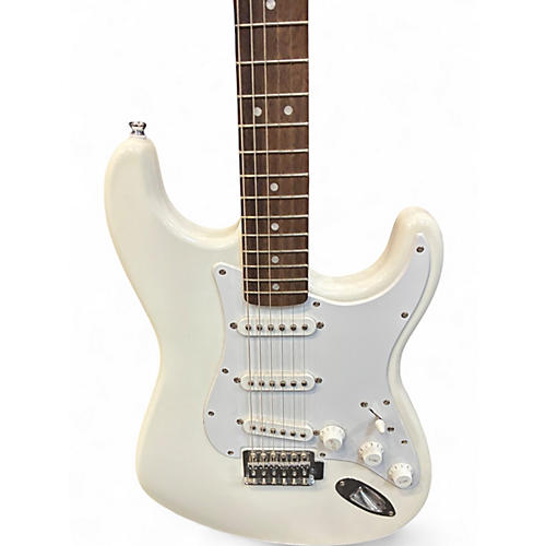 Used Squier SONIC STRATOCASTER White Solid Body Electric Guitar White