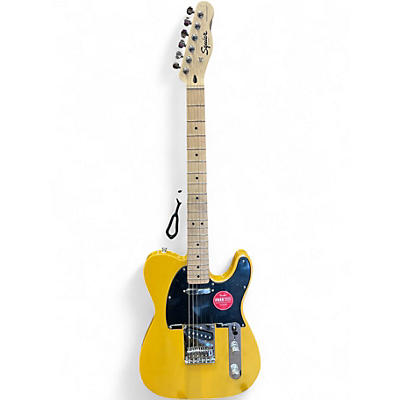 Used Squier SONIC TELECASTER Butterscotch Solid Body Electric Guitar