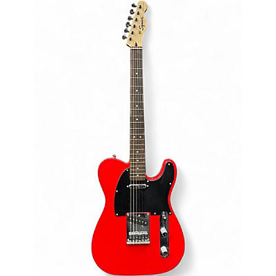Used Squier SONIC TELECASTER Torino Red Solid Body Electric Guitar