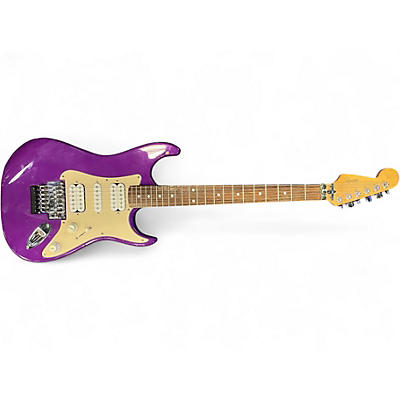 Used Squier STAGEMASTER Purple Solid Body Electric Guitar