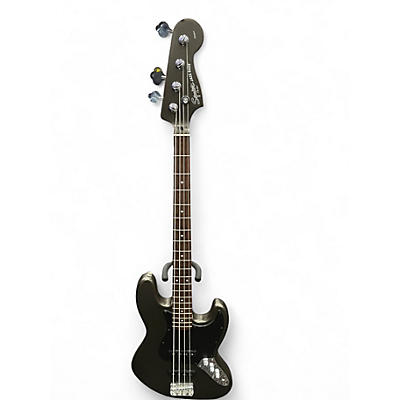 Used Squier STANDARD JAZZ BASS GREY Electric Bass Guitar
