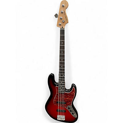 Used Squier STANDARD JAZZ BASS RED SUNBURST Electric Bass Guitar