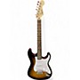 Used Squier STRAT 2 Tone Sunburst Solid Body Electric Guitar 2 Tone Sunburst