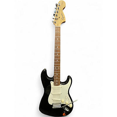 Used Squier STRAT Black Solid Body Electric Guitar