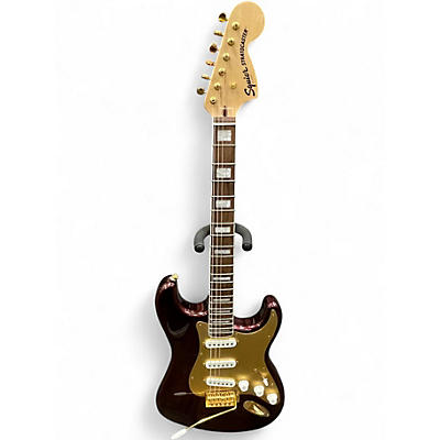 Used Squier STRATOCASTER 40TH ANNIVERDSARY MAROON SPARKLE Solid Body Electric Guitar