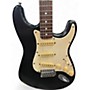 Used Squier STRATOCASTER Black Solid Body Electric Guitar Black