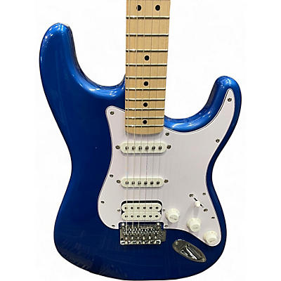 Used Squier STRATOCASTER Electron Blue Metallic Solid Body Electric Guitar