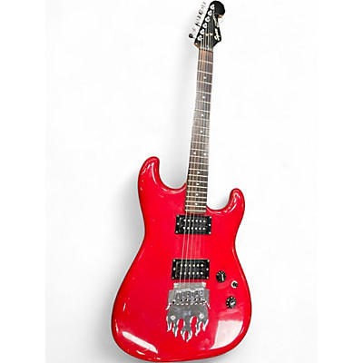 Used Squier STRATOCASTER Red Solid Body Electric Guitar