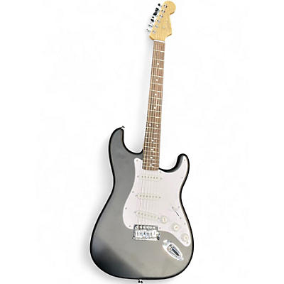 Used Squier STRATOCASTER Satin Black Solid Body Electric Guitar