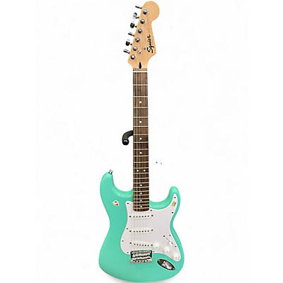 Used Squier STRATOCASTER Seafoam Green Solid Body Electric Guitar