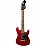 Used Squier STRATOSONIC Black Cherry Solid Body Electric Guitar Black Cherry