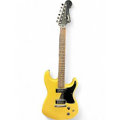 Used Squier STRATOSONIC Graffiti Yellow Solid Body Electric Guitar