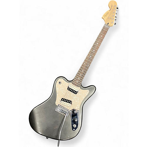 Used Squier SUPER SONIC Metallic Silver Solid Body Electric Guitar Metallic Silver