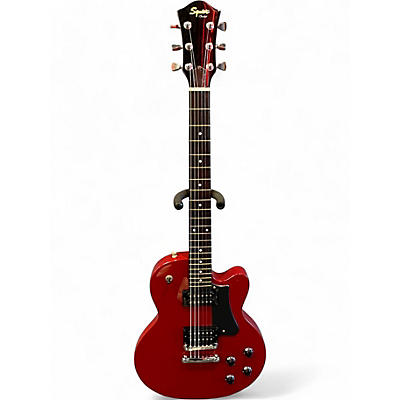 Used Squier Series 24 M-77 Cherry Solid Body Electric Guitar