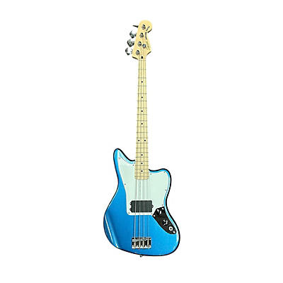 Squier Used Squier Short Scale Vintage Modified Jaguar Blue Electric Bass Guitar