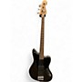 Used Squier Short Scale Vintage Modified Jaguar Metallic Silver Electric Bass Guitar Metallic Silver