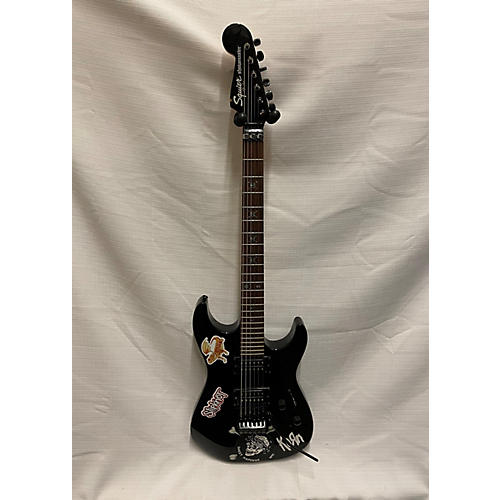 Squier Used Squier Showmaster Black Solid Body Electric Guitar Black