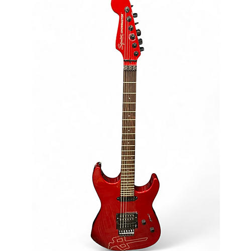 Used Squier Showmaster Jason Ellis Red Solid Body Electric Guitar Red