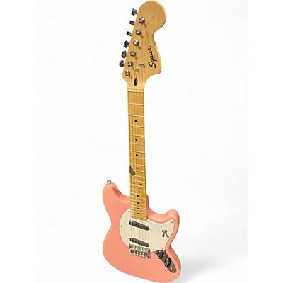 Used Squier Sonic Mustang Shell Pink Solid Body Electric Guitar
