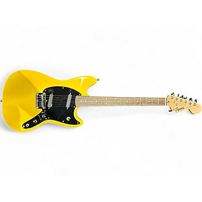 Used Squier Sonic Mustang Yellow Solid Body Electric Guitar