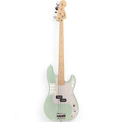 Used Squier Sonic Precision Bass Surf Green Electric Bass Guitar